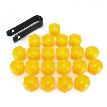 20pcs Wheel Lug Nut Center Cover Caps + Removal Tool For VW Golf Passat for Audi A1 A4 A3 Q5 Q7 2013-2015 321601173A 8D0012244A