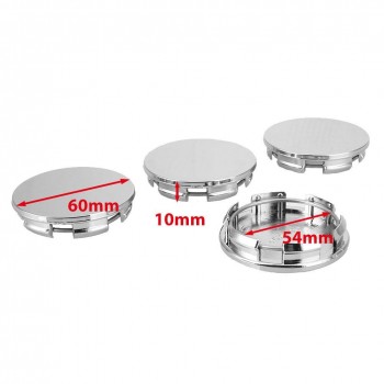 60/54mm No Logo Wheel Hub Cover Wheel Center Cap Stylish Hard Wearing Replacement Dust Cover Automobile Hub Cap