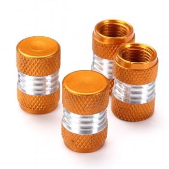 6 Color 4Pcs Aluminum Alloy Car Truck Round Wheel Tire Valve Stem Cap Dust Cover Black/Red/Yellow/Green/Blue/Purple