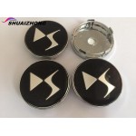 4pcs High quality 56.5mm 60mm DS DS3 DS5 DS6 Deesse PSA logo Car emblem Wheel Center Hub Cap wheel Badge covers Stickers