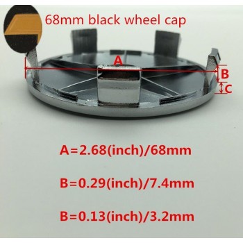 4pcs 56mm 60mm 68mm Car Wheel Center Hub Cap Badge Emblem Decal Sticker styling for Cruze Aveo Silverado MALIBU CAPTIVA Camaro