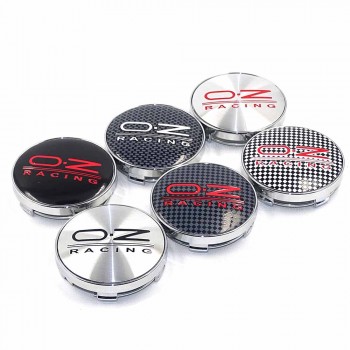 56/60/68mm For OZ Racing Car Badge Emblem Sticker Car Wheel Center Cover Cap Hub Rim for Octavia  Fabia Superb Auto Accessories