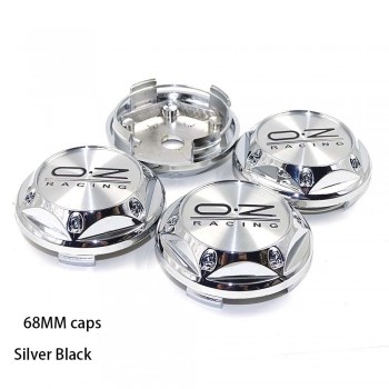 56/60/68mm For OZ Racing Car Badge Emblem Sticker Car Wheel Center Cover Cap Hub Rim for Octavia  Fabia Superb Auto Accessories