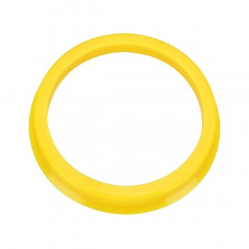4Pcs Plastic Wheel Centric Spigot Ring 66.6mm - 57.1mm Spacers Hub For VW For Audi For Skoda For Seat Yellow Wheel Hub Centric
