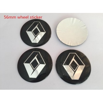 4pcs Renault 56mm 60mm Car emblem Wheel Center Cover Hub Cap Resin Badge car styling Clio Megane Laguna Scenic