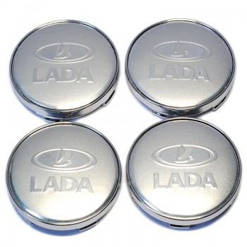 4Pcs 60mm with 56.5mm Logo LADA Car Wheel Center Hub Cap Badge Sticker Car Wheel Dust-proof Covers Decal Car Styling Accessories