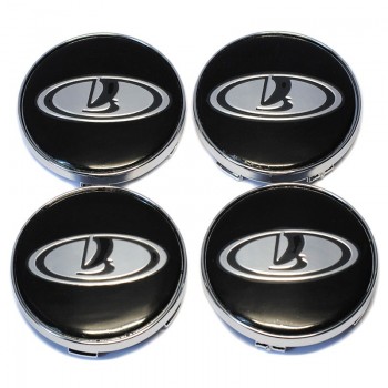 4Pcs 60mm with 56.5mm Logo LADA Car Wheel Center Hub Cap Badge Sticker Car Wheel Dust-proof Covers Decal Car Styling Accessories