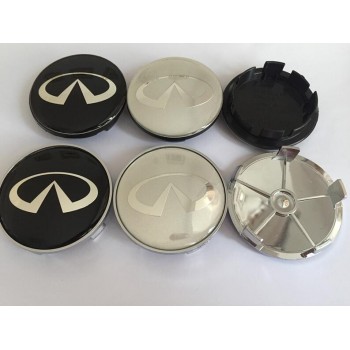 4pcs 56mm 60mm 65mm 68mm Car emblem Wheel Center Hub Cap covers Stickers for Infiniti q30 q50 g35 g37 fx35 fx37 qx70