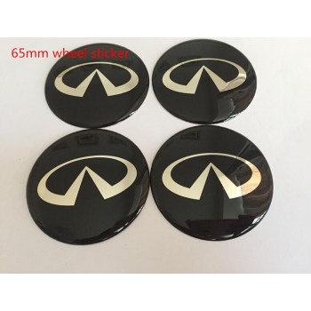 4pcs 56mm 60mm 65mm 68mm Car emblem Wheel Center Hub Cap covers Stickers for Infiniti q30 q50 g35 g37 fx35 fx37 qx70