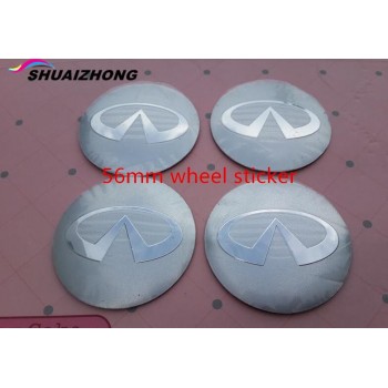 4pcs 56mm 60mm 65mm 68mm Car emblem Wheel Center Hub Cap covers Stickers for Infiniti q30 q50 g35 g37 fx35 fx37 qx70