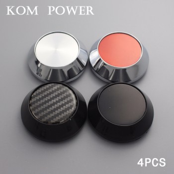 KOM 65mm wheels center cap with blank sticker rim trim hub cap for work emotion vs-xx set of 4 chrome / black clip 2.36 inch/60m