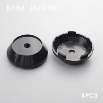 KOM 65mm wheels center cap with blank sticker rim trim hub cap for work emotion vs-xx set of 4 chrome / black clip 2.36 inch/60m