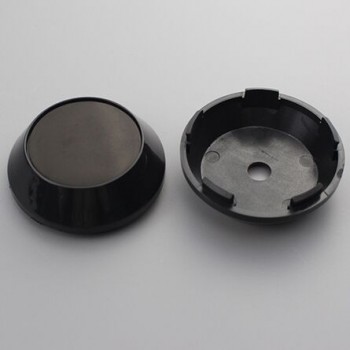 KOM 65mm wheels center cap with blank sticker rim trim hub cap for work emotion vs-xx set of 4 chrome / black clip 2.36 inch/60m