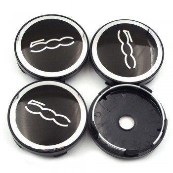 Gzhengtong 4pcs/lot 60mm Abarth and 500 Car Emblem Wheel Center Hub Cap Wheel Badge Covers for 124 125 125 500 695 OT2000 Coupe
