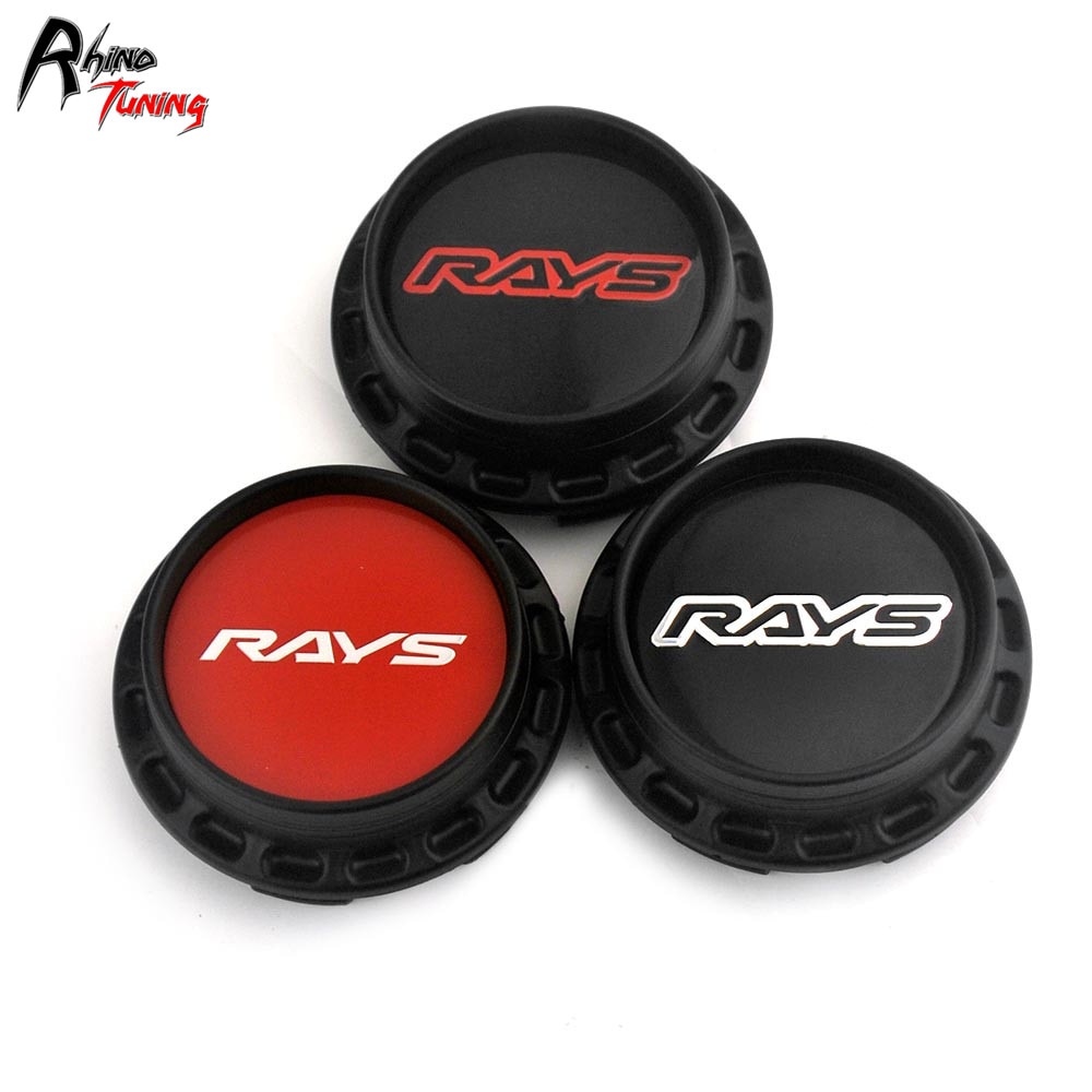 Rhino Tuning 4pcs 67mm (62mm) RAYS Car Wheel Center Caps Emblem For Volk Racing GT30 RE30 TE37 TTA Auto Wheels Rim Hub Cap 171