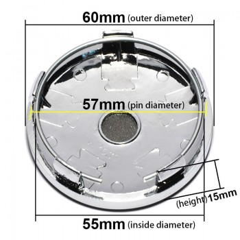4Pcs/lot 60mm Tiger Head Car Wheel Center Hub Cap Hubcap Emblem Badge Decal for Jaguar Audi BMW Nissan Toyota Mazda Car Styling