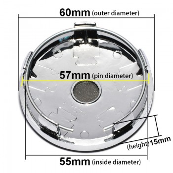 4pcs/lot 60mm Car Rim Cover Decal Wheel Center Hub Cap Hubcap for Renault Clio Megane Laguna Scenic TwinGo Wheel Emblem Badge