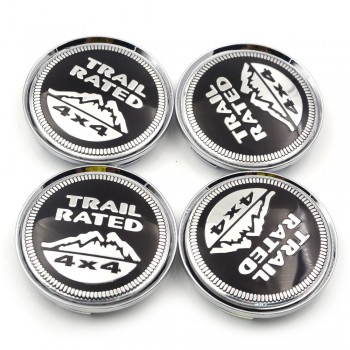Gzhengtong 4pcs 63mm 4X4 Logo Wheel Center Caps Emblem Badge Car Covers Hub Cap For Jeep Car Styling Sliver Color