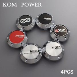 KOM set of 4 64.5mm enkei center cap advan racing wheels rims trim cover cap with ssr sign xxr logo sticker clip 56mm/2.2 inch
