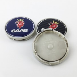 4pcs/lot 63MM Blue Wheel Hub Center Cap For rims badge LOGO Caps Fits for saab BJ SCS SAAB AUTO ACCESSORY