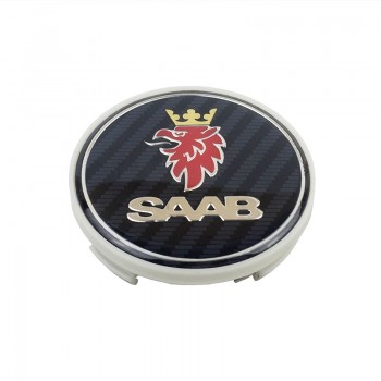 4pcs/lot 63MM Blue Wheel Hub Center Cap For rims badge LOGO Caps Fits for saab BJ SCS SAAB AUTO ACCESSORY
