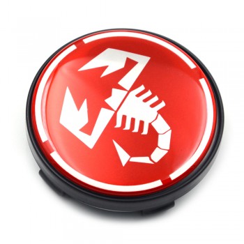Gzhengtong 4pcs/lot 60mm Red Scorpion Auto Wheel Center Badge Universal Car Wheel Hubs Caps Emblem Abarth Wheel Center Caps