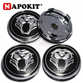 4PCS 60MM 3D Lion Car Wheel Center Hub Cap Emblem Hubcap for BMW Volkswagen Audi Lada Kia Mazda Toyota Car Wheel Styling Badge
