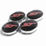 4pcs/lot 56mm /  60mm Blue ST Car Wheel Hub Center Cover Caps Emblem Logo Badge For Ford Focus 2 3 Fiesta Fusion Mondeo Escap