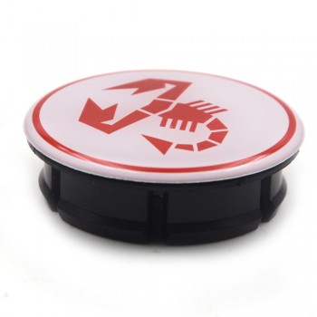 Gzhengtong 4pcs/lot 50mm (44mm) For 500 Abarth Wheel Hub Center Cap Rims for Fiat Abarth Marea Multipla Punto White Scorpion