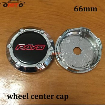 Auto Accessories 4pcs/pack Outer diameter 66mm Inner diameter 62mm Car Wheel Dust-proof emblem covers for RAYS