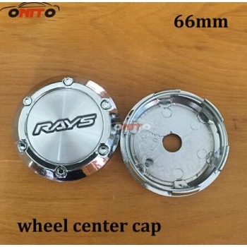 Auto Accessories 4pcs/pack Outer diameter 66mm Inner diameter 62mm Car Wheel Dust-proof emblem covers for RAYS