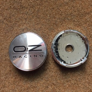 4pcs 60mm Black Silver O.Z OZ RACING Emblem Car Wheel Center Hubs Caps For Bora Golf MK5 MK6 413