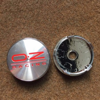 4pcs 60mm Black Silver O.Z OZ RACING Emblem Car Wheel Center Hubs Caps For Bora Golf MK5 MK6 413