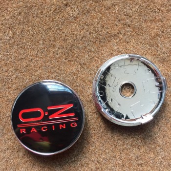 4pcs 60mm Black Silver O.Z OZ RACING Emblem Car Wheel Center Hubs Caps For Bora Golf MK5 MK6 413