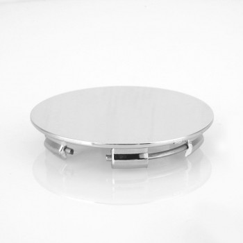 Silvery White No Logo Hub Cap Car Wheel Cover Premium Stylish Wheel Hub Cover Wheel Center Cap Car Styling for 65mm-57mm