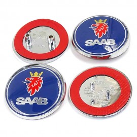 1pcs 68mm For  SAAB car front hood bonnet emblem rear Truck badge sticker car emblem for 03-10 Saab 9-3 9-5 93 95