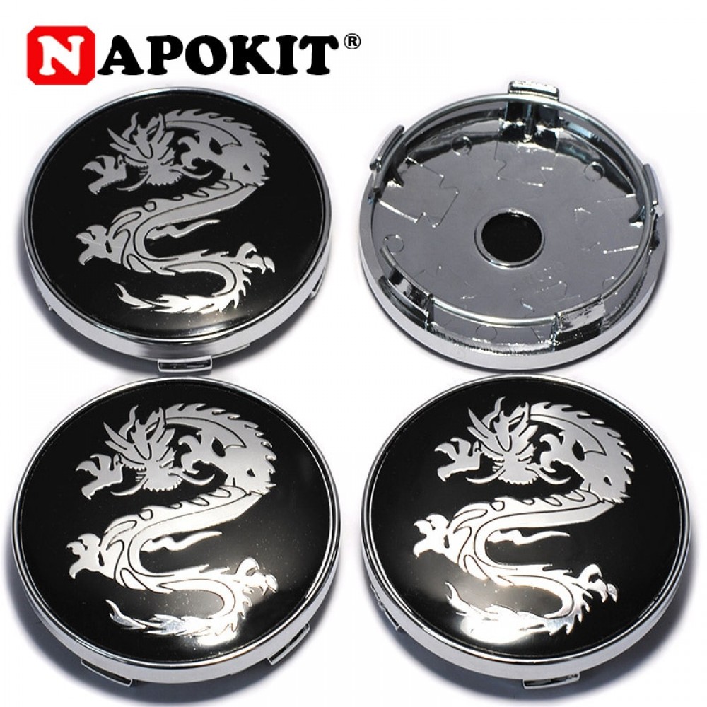 4pcs/Lot 60MM 3D Dragon Logo Car Wheel Center Caps Car Rim Hubcap Emblem for Toyota Mazda Audi BMW Volkswagen Jeep Ford Opel