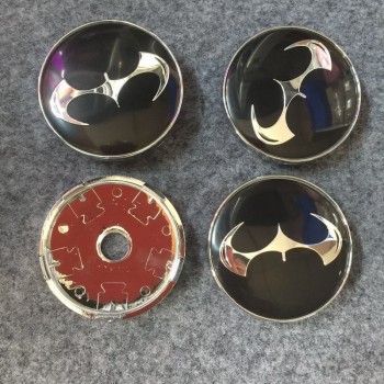 4pcs 60mm Batman Car emblem Wheel Center Hub Cap Rim Badge cover styling Black amp; Blueamp; yellow