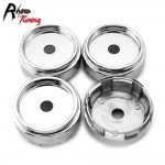 Rhino Tuning 4PC 65mm Silver Car Wheel Center Centre Hubs Caps Auto Styling Emblem For Rays Volk Racing 469