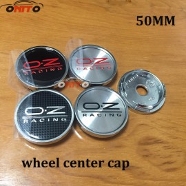 4pcs/set 50mm center cap logo car wheel center hub cap emblem Dust-proof badge Sticker for OZ RACING