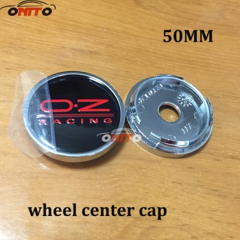 4pcs/set 50mm center cap logo car wheel center hub cap emblem Dust-proof badge Sticker for OZ RACING
