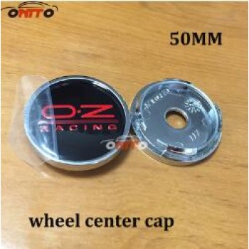 4pcs/set 50mm center cap logo car wheel center hub cap emblem Dust-proof badge Sticker for OZ RACING
