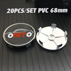20pcs/set 68mm 5pins Car Rims wheel center cap PVC Auto Centre Wheel hub caps For BMW Carbon Black Blue Red White Car-styling