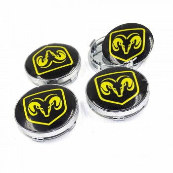Good Quality Car Styling 4 pcs/set 60mm/56mm ABS Chrome Emblem For Dodge Car Wheel Hub Center Centre Cap Silver Hubcaps Cover