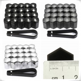 17x30mm 20pcs/set 17mm Wheel Nut Cover Bolt Cap Protector For Vauxhall/Opel Romove Tool Key