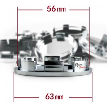 Rhino Tuning 63mm (57mm) 4PC HRE Performance Emblem Car Wheel Center Cap For OZ Racing Superturismo LM M595 Auto Centre Caps 827