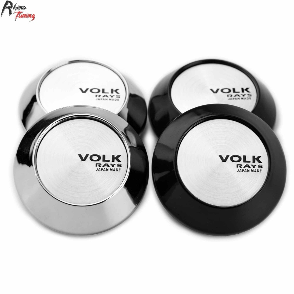 Rhino Tuning 4pcs 68mm(62mm) Rays Car Wheel Center Caps Volk Emblem For Rota Slipsteam Advan RS Konig Feather Wheel Rim Cap 475