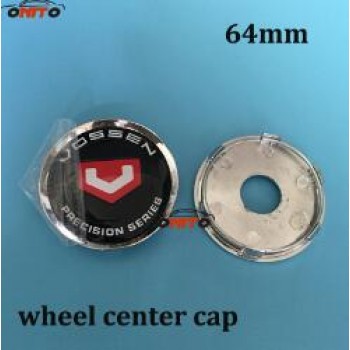 Auto Accessories 4pcs/lot 64mm Chrome Wheel Center Cap Hub Caps Rims Cover Car Badge Case Car emblem badge cover for vossen