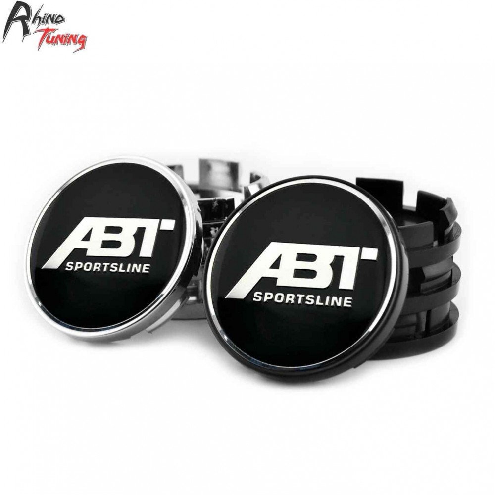 Rhino Tuning 4PC 60mm ABT SPORTSLINE Auto Styling Car Wheel Center Hubs Caps Emblem For Polo Golf Bora Paast Tiguan 266