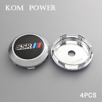 KOM 4pcs 68/64mm clip xxr rim cover cap ssr racing center cap for wheel advan sign sticker badge emblem hub cap enjoliveur roue